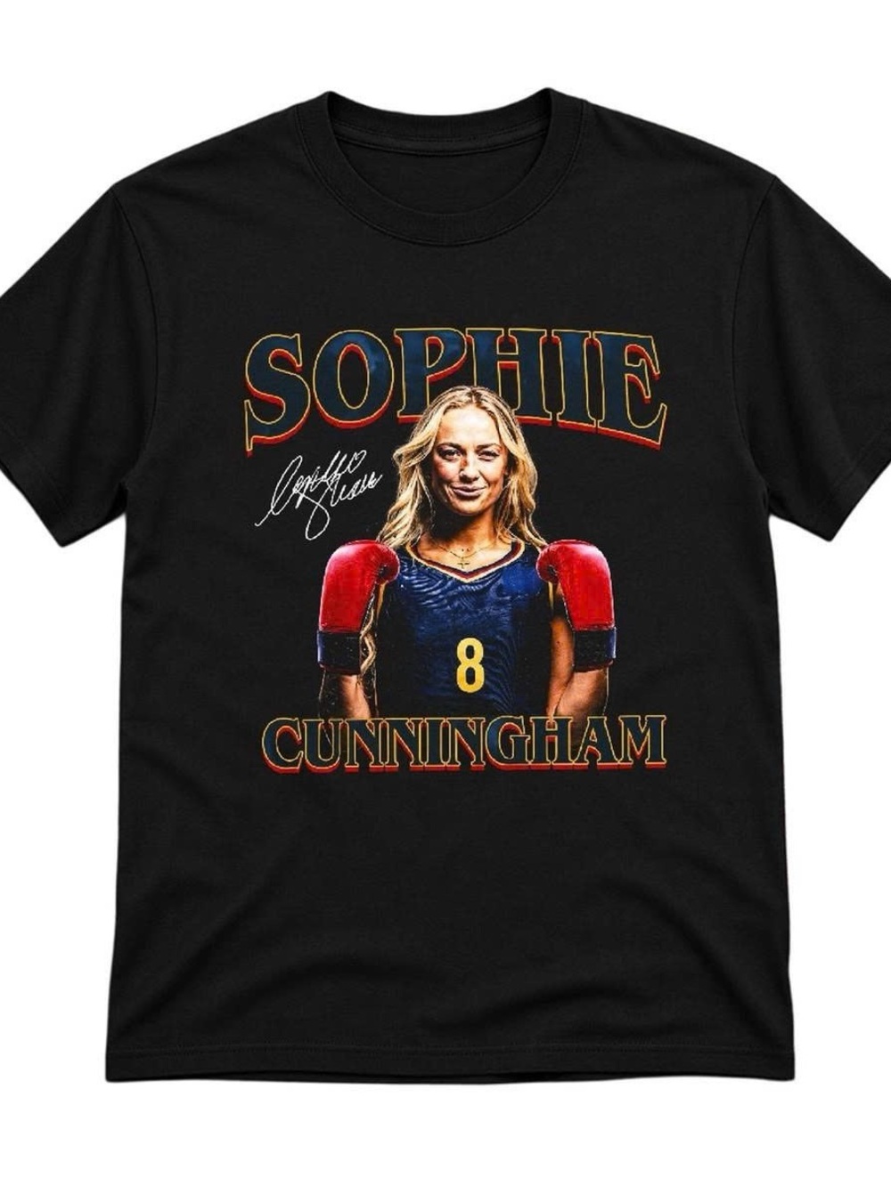 Black Sophie Cunningham Graphic Tee